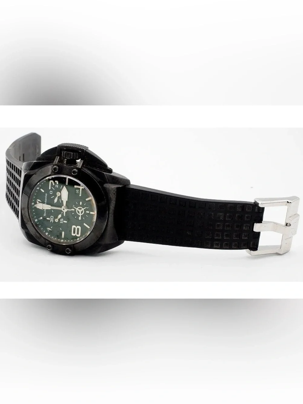 TechnoMarine Chronograph Blackwatch Quartz SWISS MADE Box & Papers New Battery